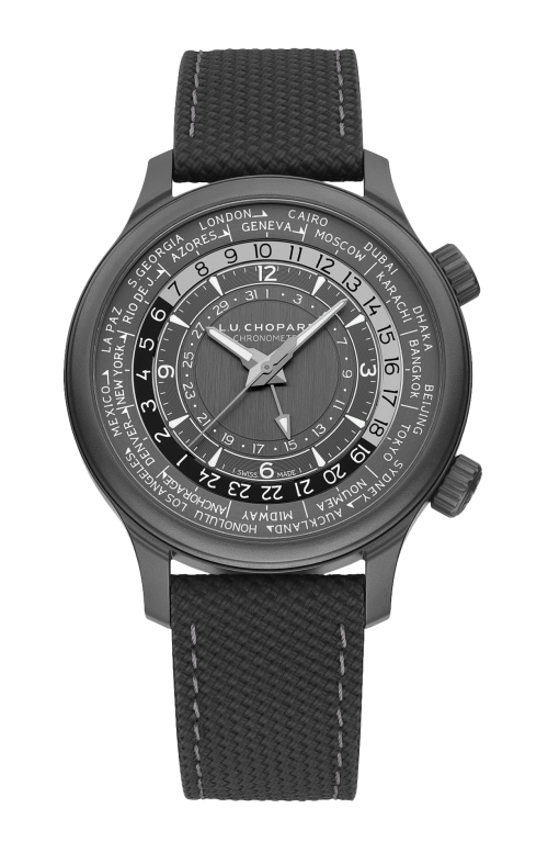 L.U.C TIME TRAVELER ONE BLACK 42 MM, AUTOMATICO, TITANIO CERAMIZZATO - LIMITED EDITION - 168574-3008