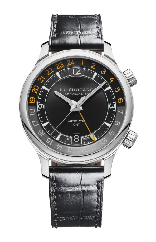 L.U.C GMT ONE 42 MM, AUTOMATICO ACCIAIO INOX - 168579-3001