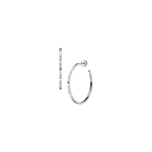 CHOPARD - ORECCHINI ICE CUBE A CERCHIO IN ORO BIANCO - 837702-1007