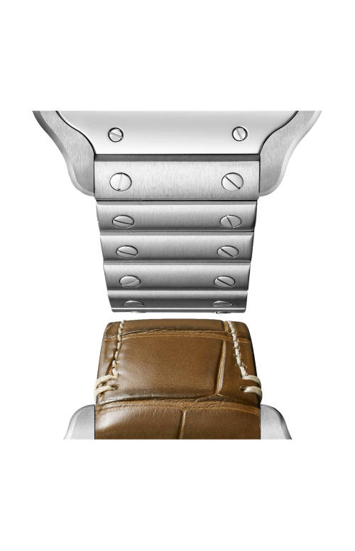SANTOS DE CARTIER, MODELLO MEDIO, ACCIAIO, AUTOMATICO - WSSA0065