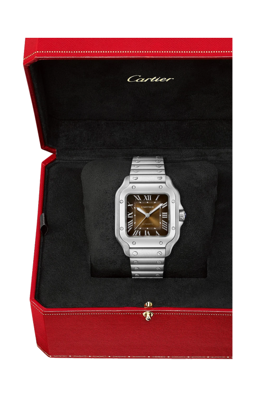 SANTOS DE CARTIER, MODELLO MEDIO, ACCIAIO, AUTOMATICO - WSSA0065