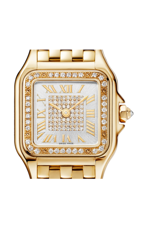 PANTHÈRE DE CARTIER MODELLO PICCOLO, ORO GIALLO, DIAMANTI, QUARZO - WJPN0080