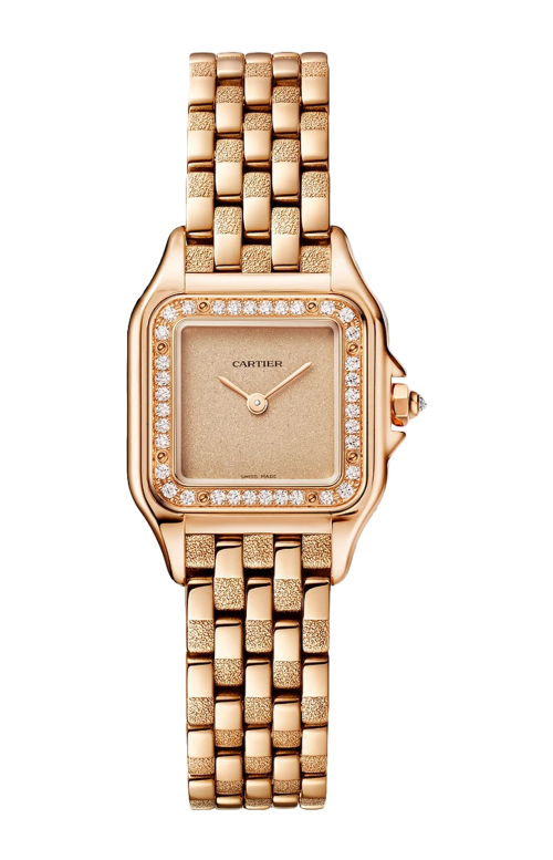 PANTHÈRE DE CARTIER MODELLO PICCOLO, QUARZO, ORO ROSA, DIAMANTI - WJPN0058