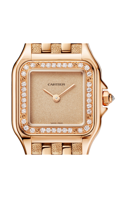 PANTHÈRE DE CARTIER MODELLO PICCOLO, QUARZO, ORO ROSA, DIAMANTI - WJPN0058