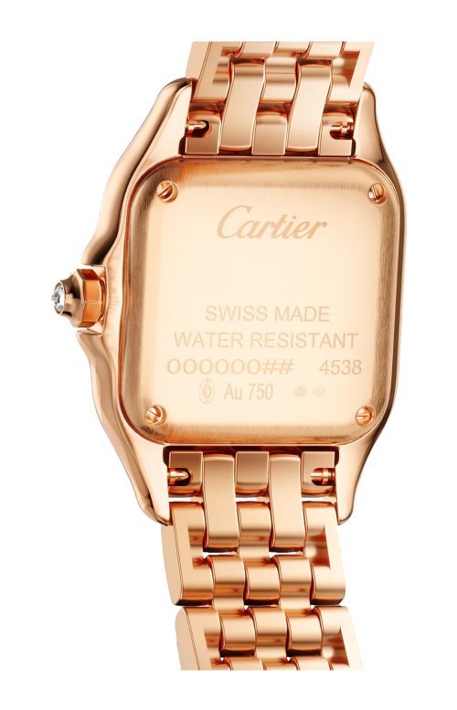 PANTHÈRE DE CARTIER MODELLO PICCOLO, QUARZO, ORO ROSA, DIAMANTI - WJPN0039