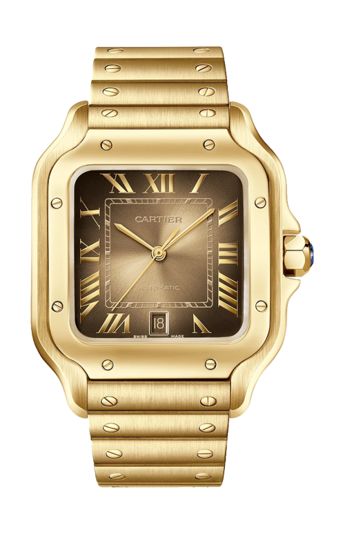 SANTOS DE CARTIER, MODELLO GRANDE, ORO GIALLO, AUTOMATICO - WGSA0095