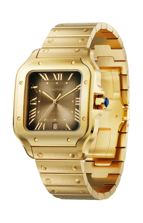 SANTOS DE CARTIER, MODELLO GRANDE, ORO GIALLO, AUTOMATICO - WGSA0095