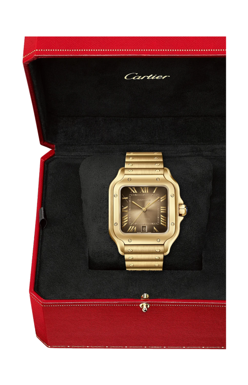 SANTOS DE CARTIER MODELLO GRANDE, AUTOMATICO, ORO GIALLO - WGSA0095