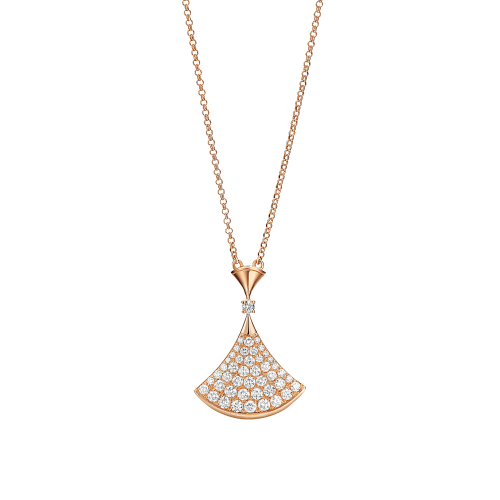 COLLANA DIVAS' DREAM IN ORO ROSA CON PAVÈ DI DIAMANTI - CL856966 - CL856966