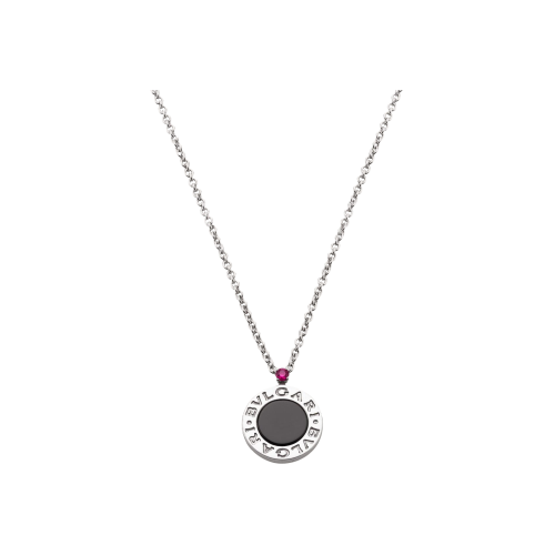 COLLANA SAVE THE CHILDREN 10th ANNIVERSARY IN ARGENTO CON PENDENTE CON ONICE E RUBINO - CL858702