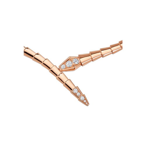 COLLANA  SERPENTI VIPER IN ORO ROSA E DIAMANTI - CL858905