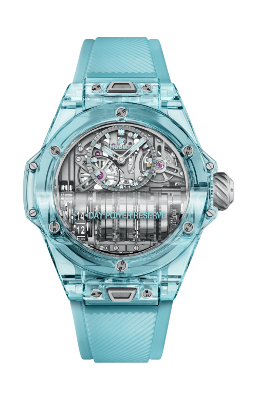 BIG BANG MP-11 POWER RESERVE 14 DAYS WATER BLUE SAPPHIRE 45 MM - LIMITED EDITION - 911.JL.0129.RX