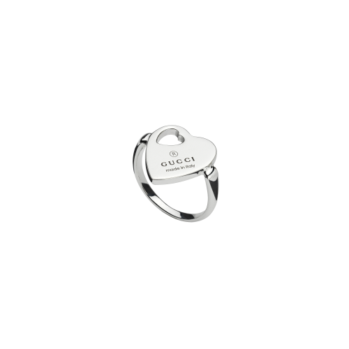 ANELLO TRADEMARK CON CUORE IN ARGENTO - YBC796357001