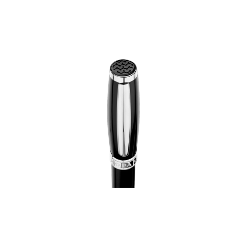 CHOPARD - PENNA A SFERA ALLEGRO, RESINA NERA, PLACCATA PALLADIO