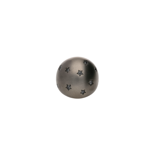 ANELLO FASCIONE BOMBATO IN TITANIO SABBIATO CON DIAMANTI BLACK - SAN6DBK12