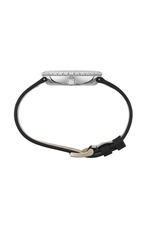HAPPY DIAMONDS JOAILLERIE 38 MM, QUARZO, ORO BIANCO ETICO, DIAMANTI - 204445-1001