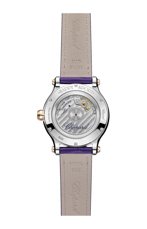 HAPPY SPORT 33 MM, AUTOMATICO, ORO ROSA ETICO, LUCENT STEEL™ - 278608-6012