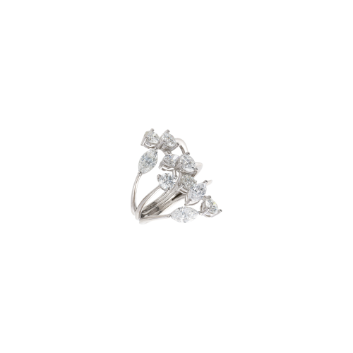 ANELLO RAMI IN PLATINO CON DIAMANTI CERTIFICATI IGI - 3M00008W
