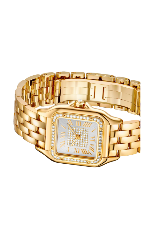 PANTHÈRE DE CARTIER, MODELLO MEDIO, ORO GIALLO, DIAMANTI, QUARZO - WJPN0079