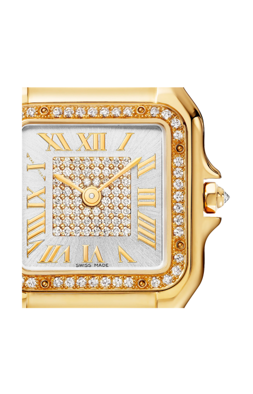 PANTHÈRE DE CARTIER, MODELLO MEDIO, ORO GIALLO, DIAMANTI, QUARZO - WJPN0079