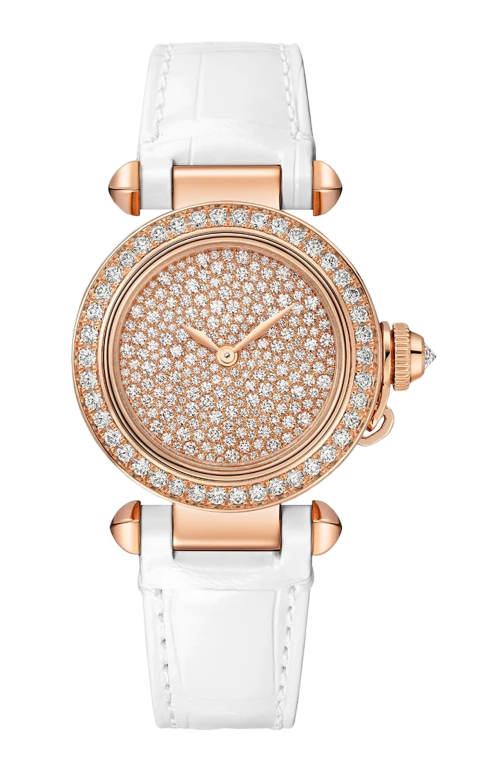 PASHA DE CARTIER, 30 MM, ORO ROSA, DIAMANTI, QUARZO - WJPA0033
