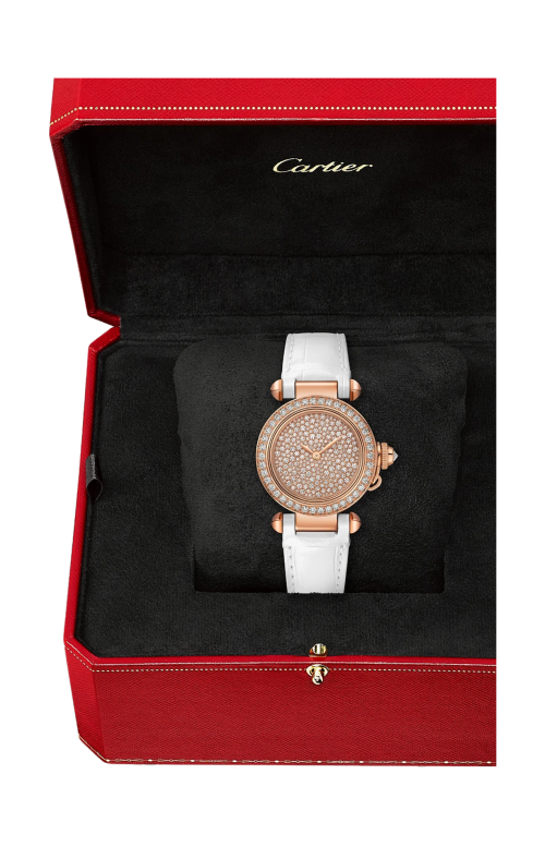PASHA DE CARTIER, 30 MM, ORO ROSA, DIAMANTI, QUARZO - WJPA0033
