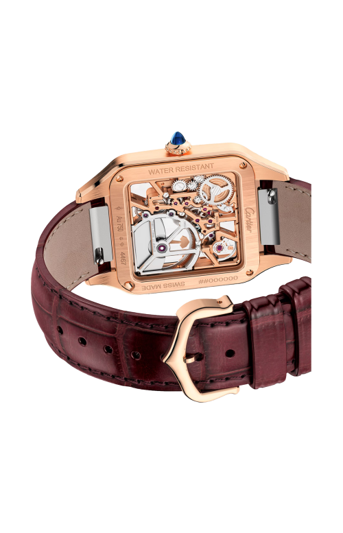 Accedi alla scheda di Cartier SANTOS-DUMONT MICRO ROTORE, MODELLO GRANDE, SCHELETRATO, ORO ROSA, AUTOMATICO - WHSA0030