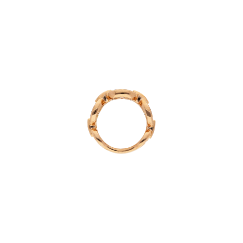 ANELLO MAGLIA MARINA RIGIDO IN ORO ROSA E DIAMANTI - 1AN1480797/1