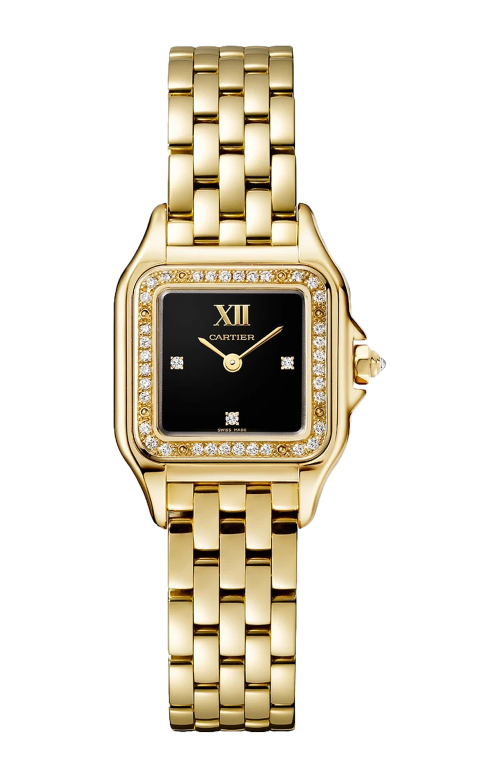 PANTHÈRE DE CARTIER, MODELLO PICCOLO, ORO GIALLO, DIAMANTI, QUARZO - WJPN0053