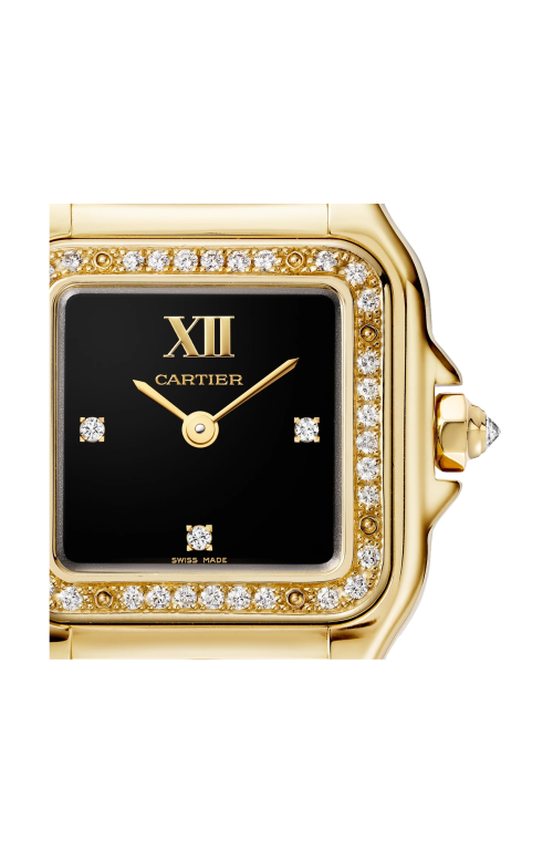 PANTHÈRE DE CARTIER, MODELLO PICCOLO, ORO GIALLO, DIAMANTI, QUARZO - WJPN0053