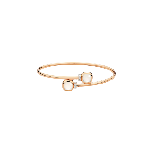 Accedi alla scheda di Pomellato BRACCIALE NUDO MINI ORO ROSA CON TOPAZIO MILKY E DIAMANTI BIANCHI - PBC5020O6WHRDBQLT