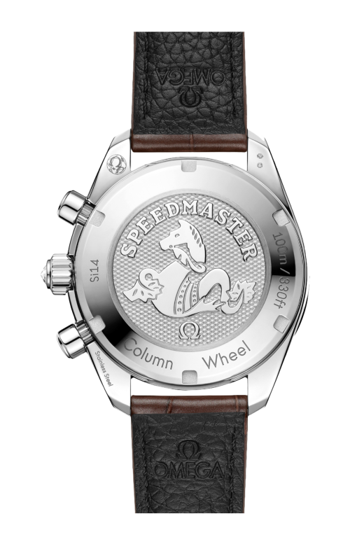 SPEEDMASTER 38 MM, ACCIAIO SU ALLIGATORE - 324.18.38.50.63.001