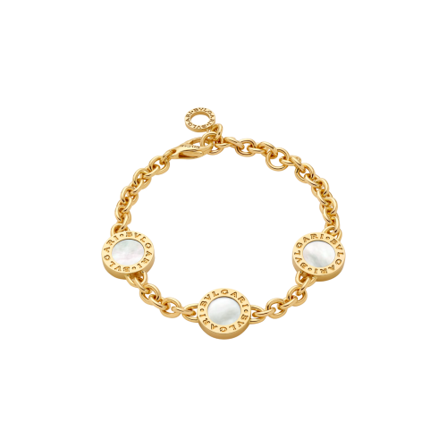 Accedi al prodotto correlato Bulgari BRACCIALE BVLGARI BVLGARI 50TH ANNIVERSARY IN ORO GIALLO CON ELEMENTI IN MADREPERLA E ONICE - BR860463