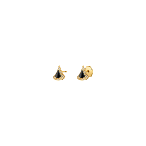 Accedi alla scheda di Bulgari ORECCHINI DIVAS' DREAM IN ORO GIALLO CON ONICE E PAV&Eacute; DI DIAMANTI - OR860376