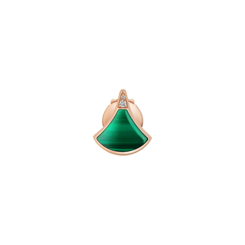 Accedi alla scheda di Bulgari ORECCHINO SINGOLO DIVAS' DREAM IN ORO ROSA CON MALACHITE E DIAMANTI - OR860562