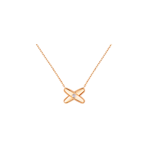 CHAUMET - COLLANA JEUX DE LIENS IN ORO ROSA E DIAMANTE - 085800