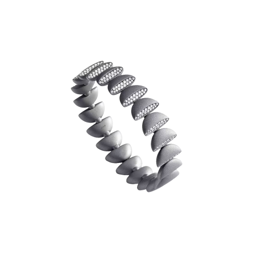 BRACCIALE ECLISSE ENDLESS IN TITANIO E DIAMANTI - TG0979BR332