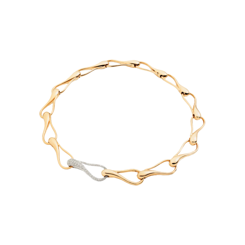 CHOKER ELIKA IN ORO ROSA, ORO BIANCO E DIAMANTI - DEK25CARBDI
