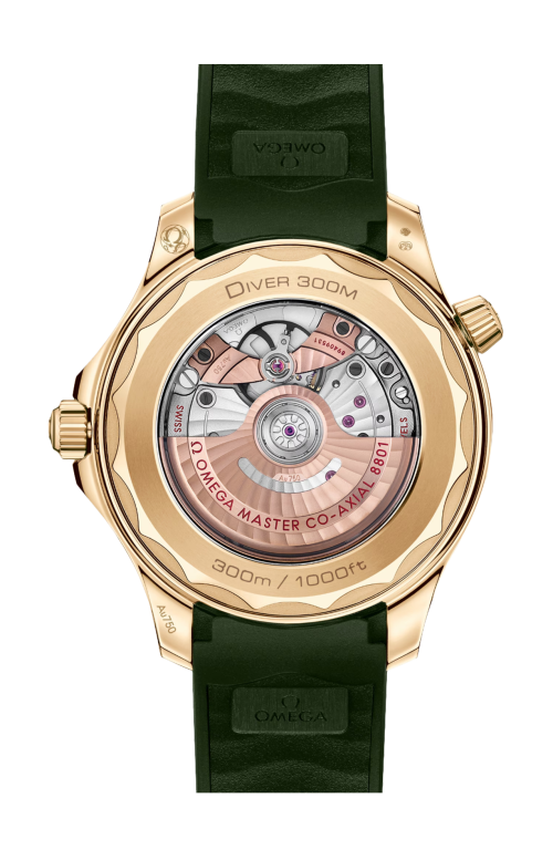 SEAMASTER DIVER 300M 42 MM, ORO MOONSHINE™ SU CAUCCIÙ - 210.62.42.20.10.001