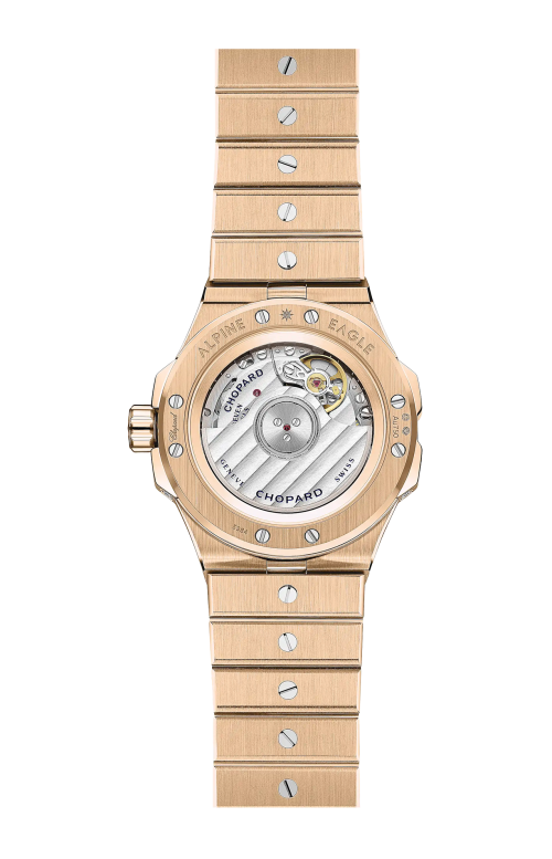 ALPINE EAGLE 33 FROZEN 33 MM, CARICA AUTOMATICA, ORO ROSA ETICO, DIAMANTI, ZAFFIRI - 295384-5005