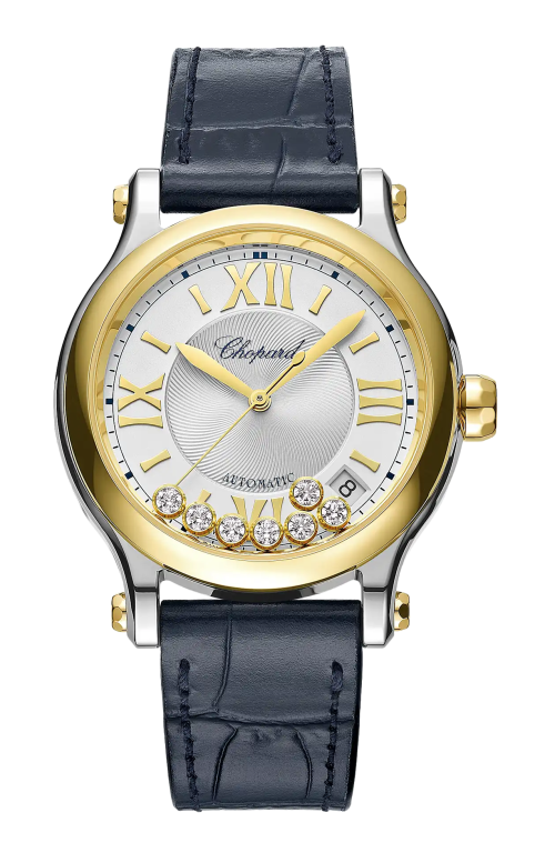 HAPPY SPORT 36 MM, ORO GIALLO ETICO, LUCENT STEEL™, DIAMANTI - 278559-4001