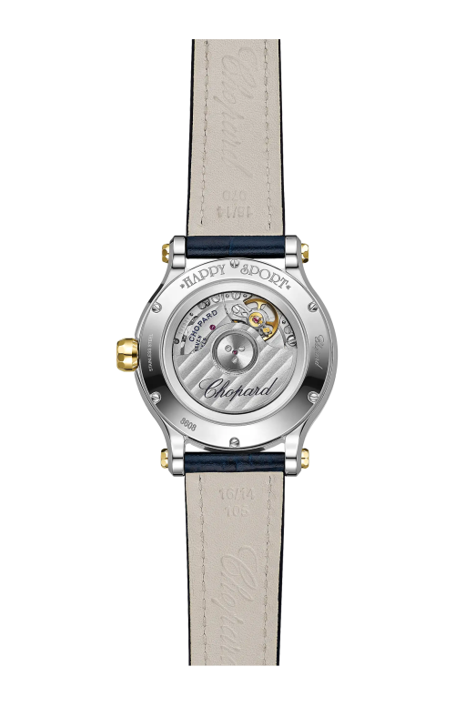 HAPPY SPORT 33 MM, ORO GIALLO ETICO, LUCENT STEEL™, DIAMANTI - 278608-4001