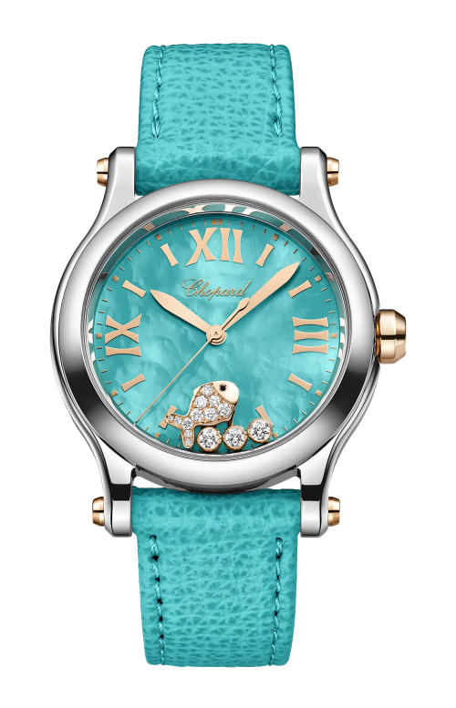 MONTRE HAPPY SPORT RONDE 36 MM, ACCIAIO INOX, DIAMANTI - LIMITED EDITION - 278598-6001