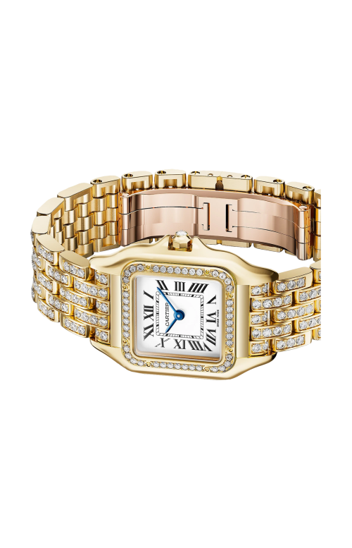 PANTHÈRE DE CARTIER, MODELLO MEDIO, ORO GIALLO, DIAMANTI, QUARZO - WJPN0060
