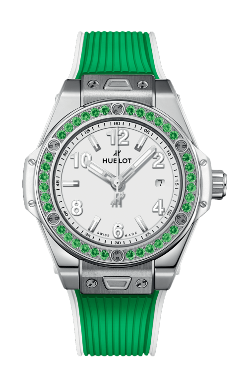 BIG BANG ONE CLICK JOYFUL STEEL APPLE GREEN 33 MM - 485.SG.2210.RX.1222