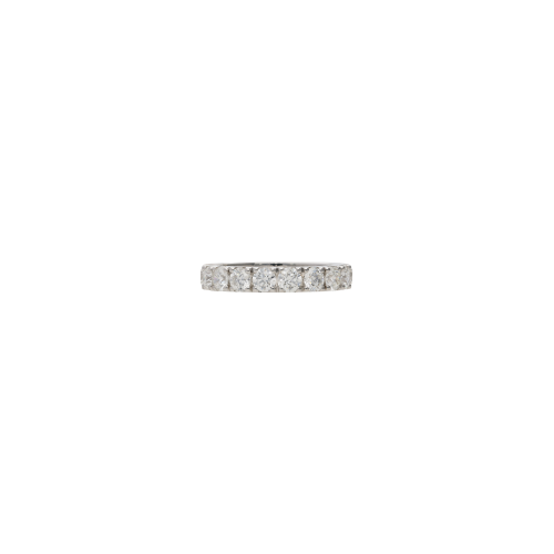 ANELLO VERETTA IN ORO BIANCO CON DIAMANTI - 093-R15