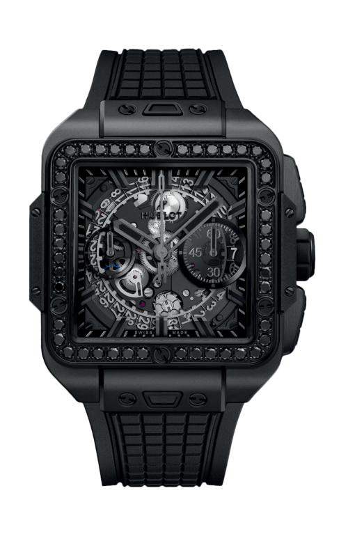 SQUARE BANG UNICO ALL BLACK DIAMOND 42 MM - 821.CX.0140.RX.1200