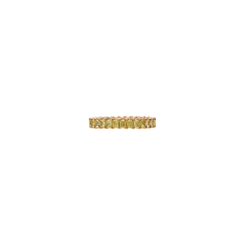 ANELLO VERETTA IN ORO ROSA CON DIAMANTI FANCY YELLOW - 369-4888