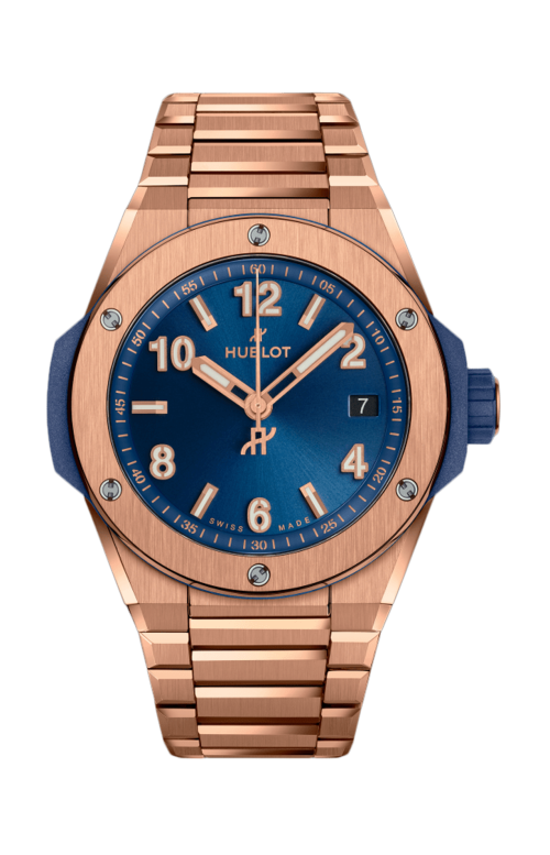 BIG BANG INTEGRATED TIME ONLY KING GOLD BLUE 38 MM - 457.OX.7180.OX
