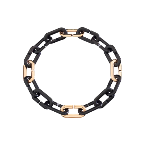 CATENA MON JEU MAXI IN EBANO E ORO ROSA - 001832CL214